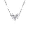 S925 Sterling Silver Moissanite Cross Pendant Clavicle Necklace for Women Luxury Sparkling Fine Jewelry Gift