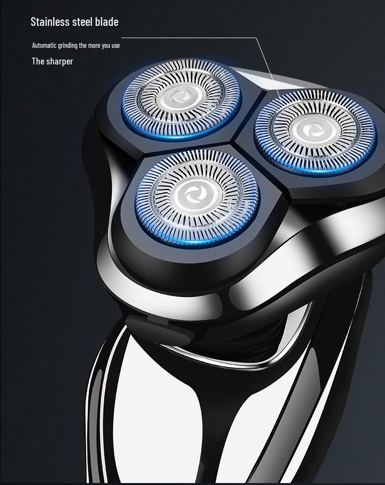 4D Electric Shaver, Full Body Washable Beard Trimmer, USB Charging 3-in-1 Razor