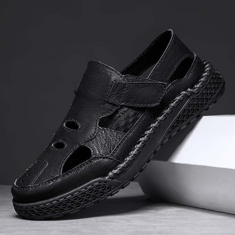 Men's Slippers Summer Men's Sandals Open Toed Flat Bottomed Men's Casual Shoes Outdoor Men's Walking Sandals Beach Shoes Sandals