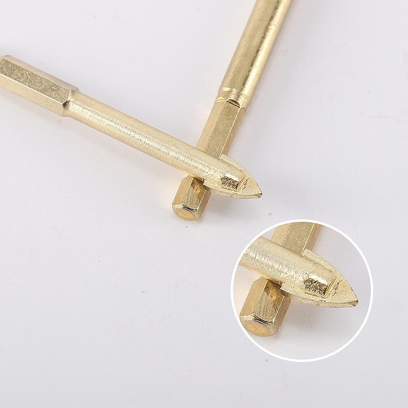 Hex Shank Slotted Alloy Triangle Tile & Stone Drill Bit