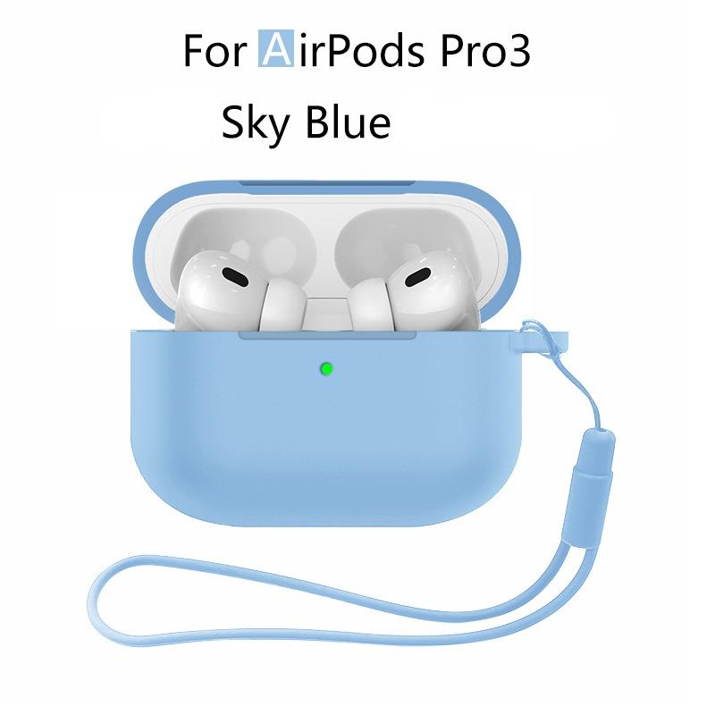 Silicone Case For AirPods Pro 3 Transparent Soft TPU Earphone Shockproof Protective Case Cover For AirPods Pro 3 Earbuds Shell
