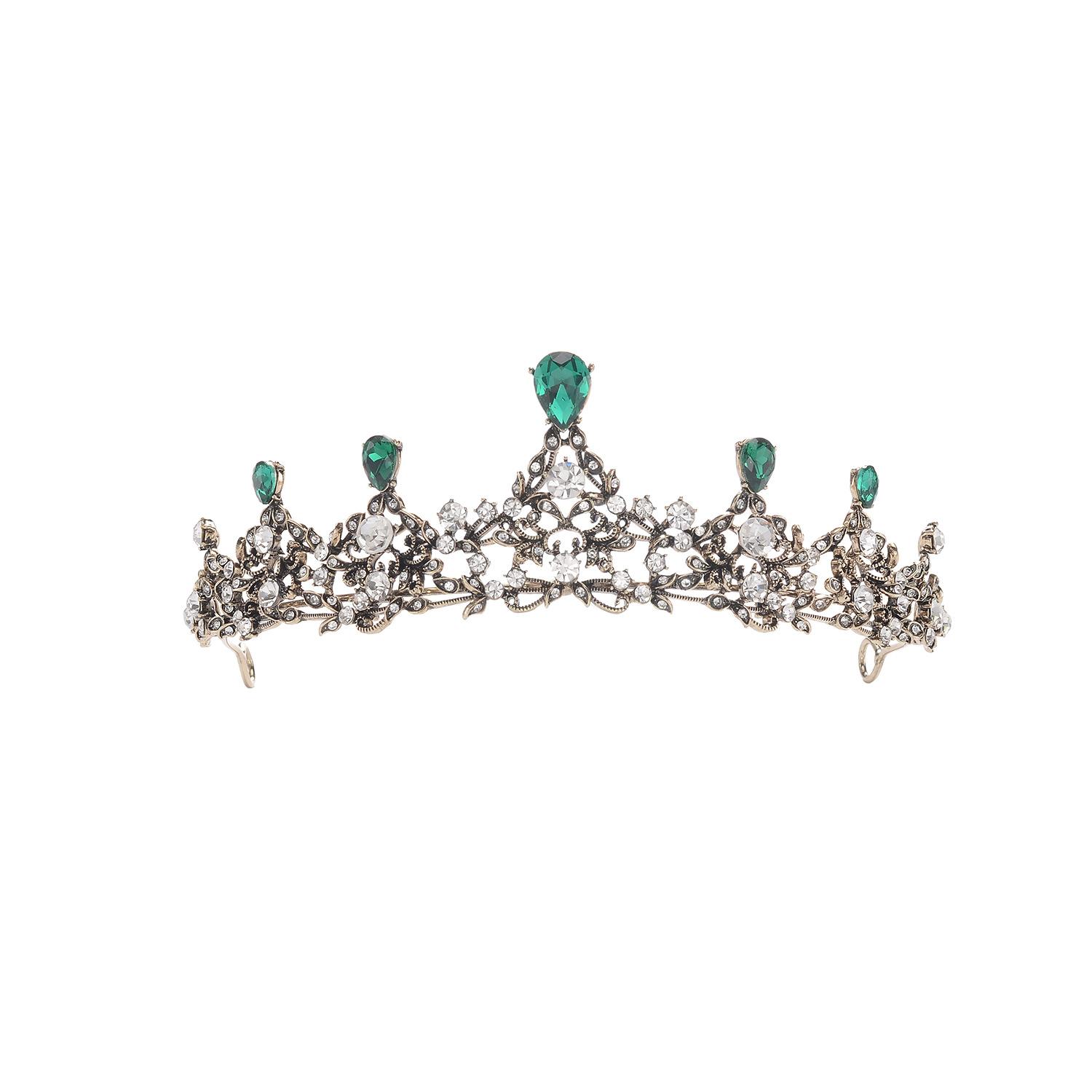 

Новая повязка на голову в стиле барокко, свадебные аксессуары для волос, ретро-корона, аксессуары для свадебного платья