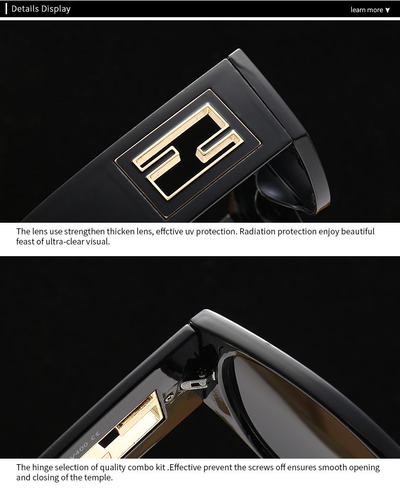 Modern Retro Cat Eye Sunglasses Scottish Pattern European American Street Photography Fashion Ins Cross Border