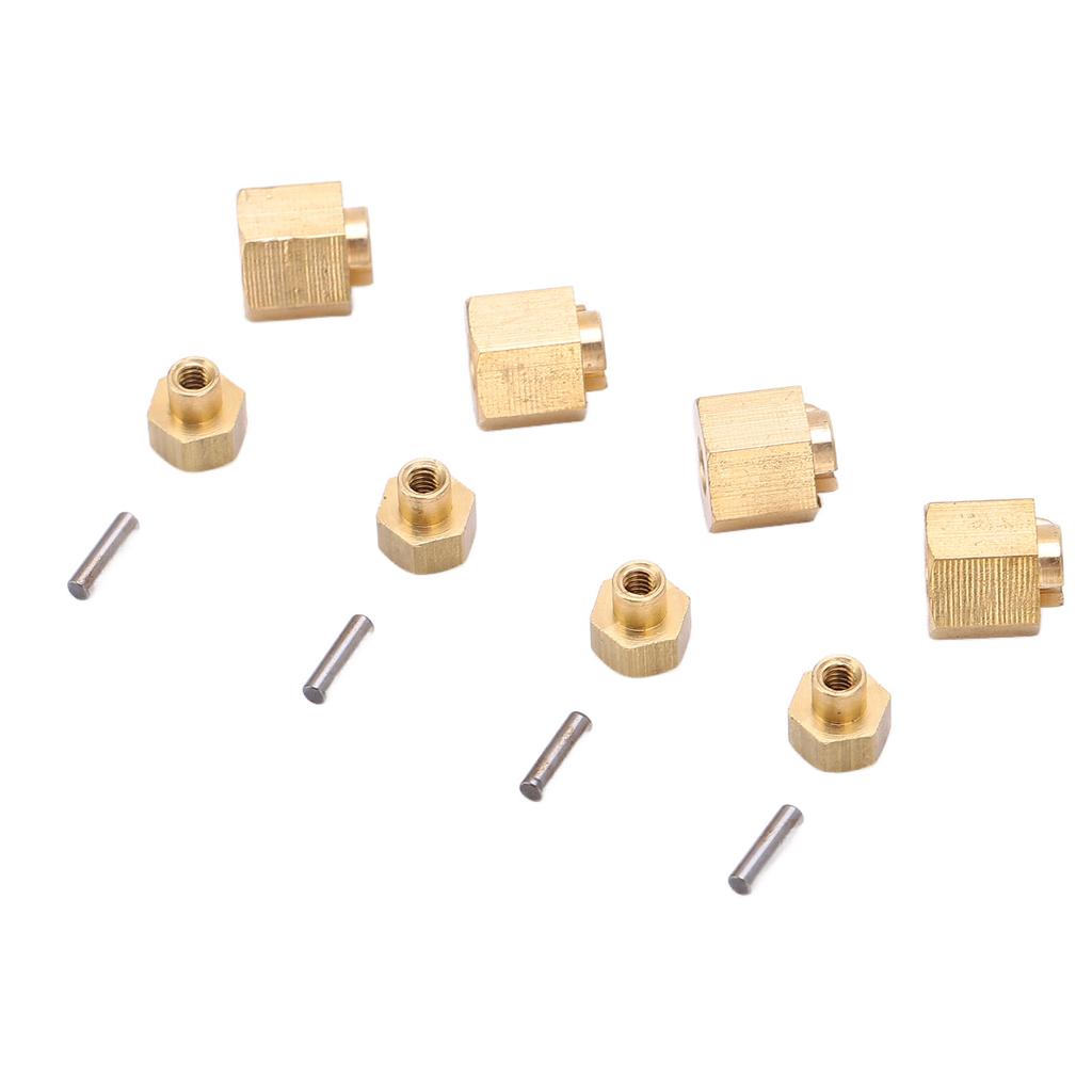 Brass 7MM Wheel Hex Extended Adapter for Axial SCX24 AXI90081124 RC Car Upgrade Parts