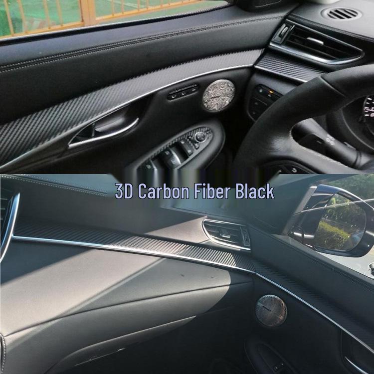 Carbonfaser Innenaufkleber für Infiniti QX50: Passend für 18 Modelle, Dekoration für Mittelkonsole und Türgriffe