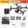 Ferngesteuerte Drohne mit Dual-Kamera, 4K faltbarer kopfloser Quadrocopter mit Hindernisvermeidung