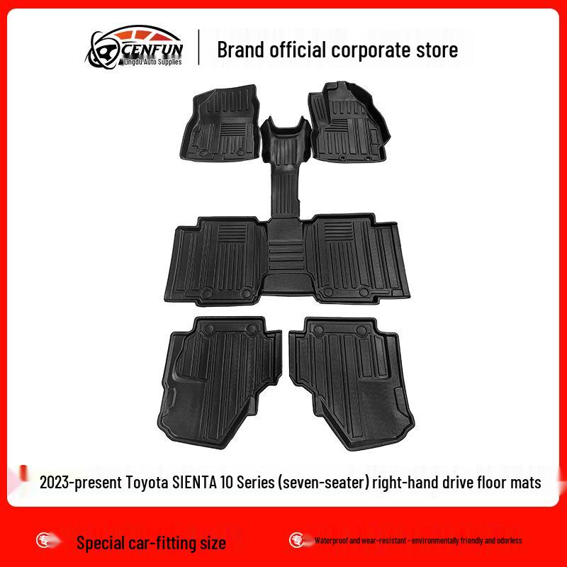 Right-Hand Drive TPE Floor Mats for Toyota Daihatsu Tanto/SIENTA NCP 170/10 Series