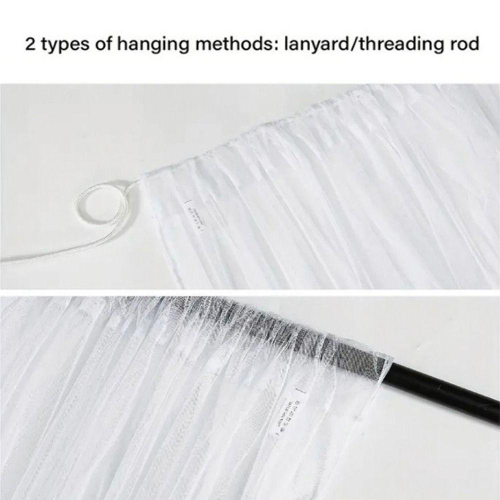 Multicolor Tulle Fabric Backdrop Multi-purpose Rod Pocket Photography Background Drapes Reusable Wrinkle-Free Backdrop Curtains