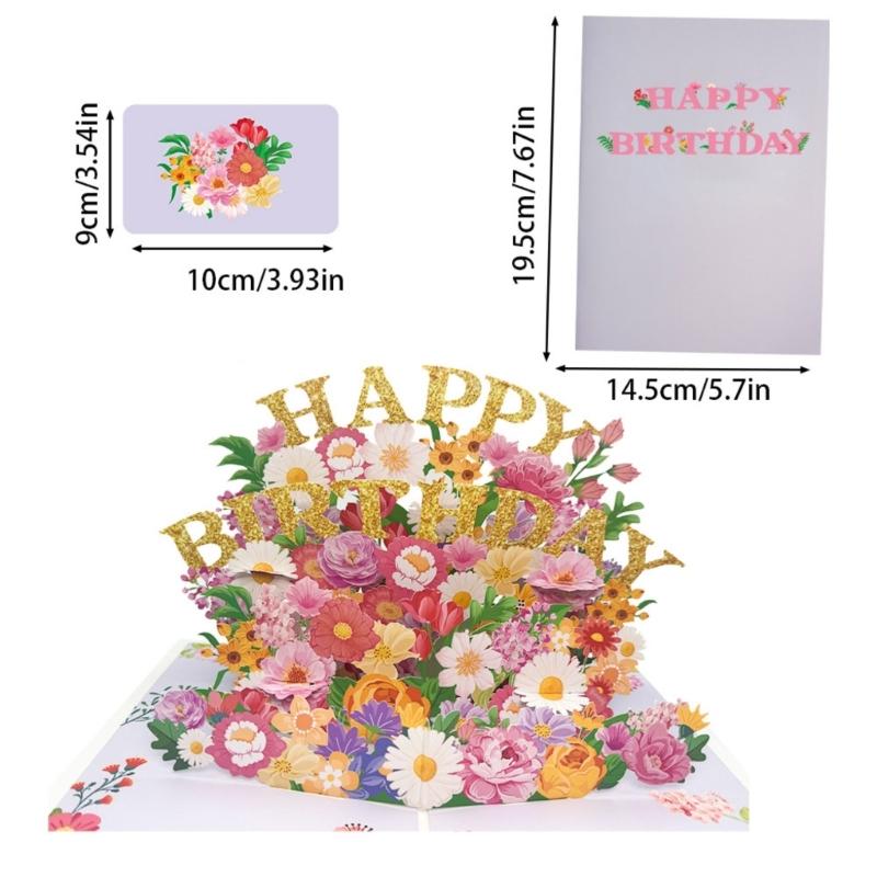 Special Mother's Day Invitation Card Handmade Greeting Card Gift for Mom 3D Popup Flower Surprise Card