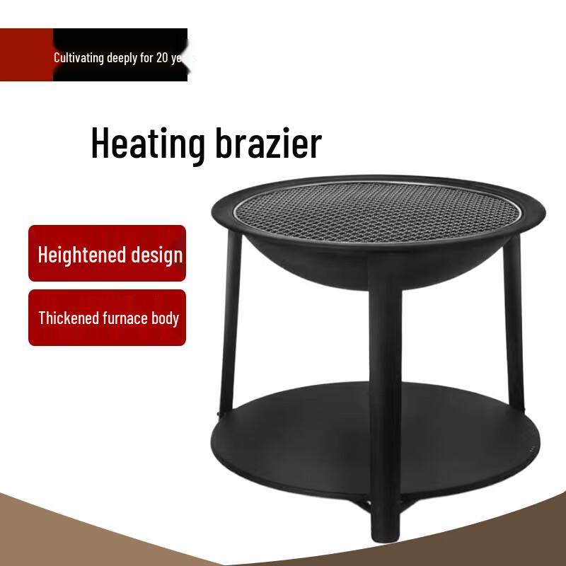 Outdoor BBQ Grill Table with Fire Pit