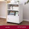 Wooden Office Filing Cabinet with Lock and Under-Desk Storage