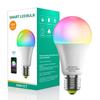 Bluetooth RGB Smart LED Light Bulb E26/E27 9W/10W Dimmable For Alexa Multicolor