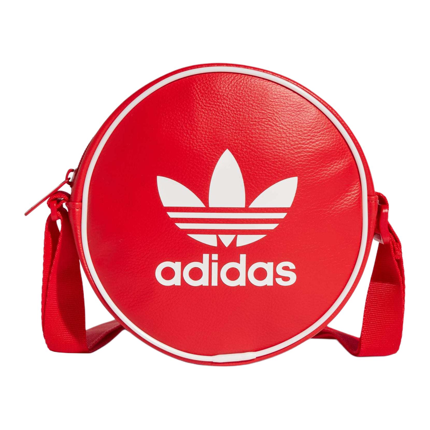 adidas Adicolor Classic Round Bag Better Scarlet Unisex Streetwear IX7489 Scarlet