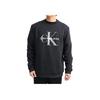 Calvin Klein Felpa Girocollo con Stampa Logo Solido Uomo top Nero 40GC200-001
