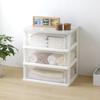 Iris Ohyama Chest 3 Tiers Complete Product Ready To Use As Soon As It Arrives Wide Made In Japan Width X Depth 41 X Height 62 Cm White White Wood Top