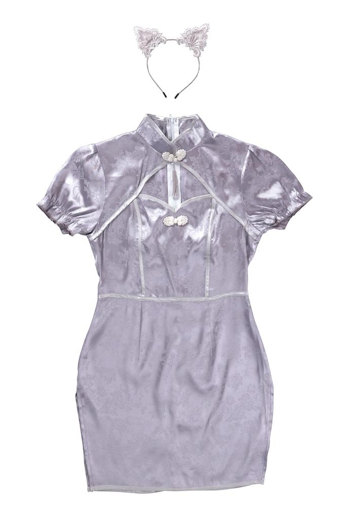 Macaron Cat Cosplay Gray China Gray [Clear Stone] Women's