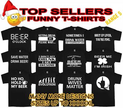 Funny Christmas T-Shirts Novelty T Shirts Joke T-Shirt Birthday Gift Xmas Party