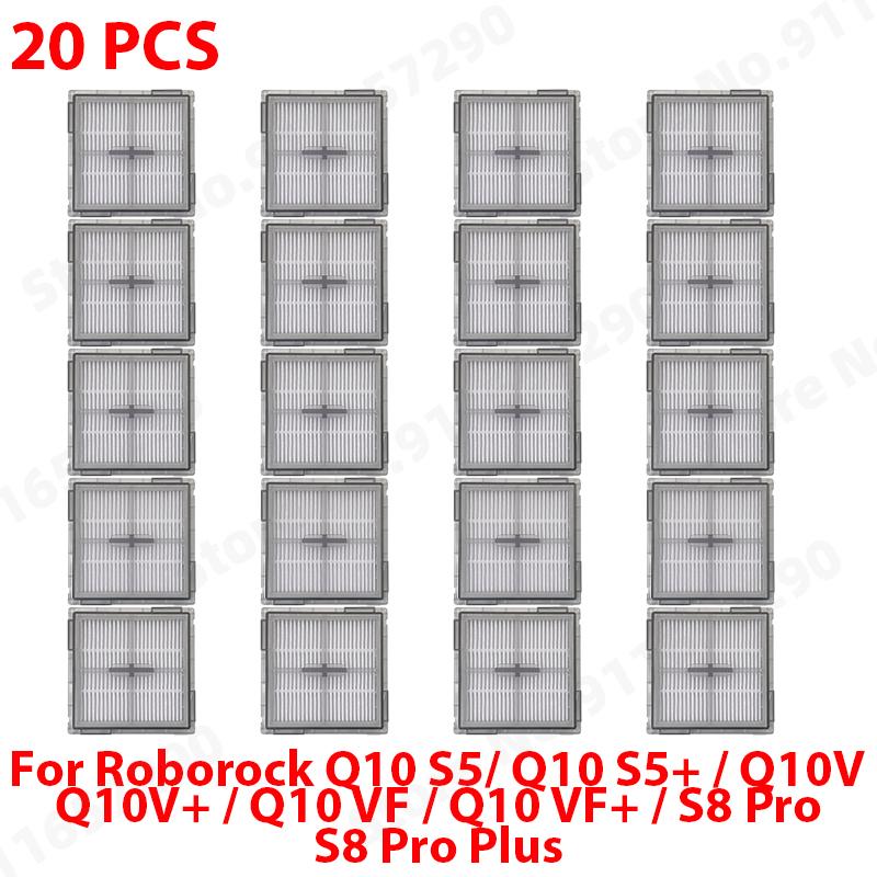 Passend für Roborock Q10 S5 / Q10 S5+ / Q10V / Q10V+ / Q10 VF / Q10 VF+ / S8 Pro / S8 Pro Plus: Haupt-, Seitenbürste, Filter, Wischmopp, Staubbeutel