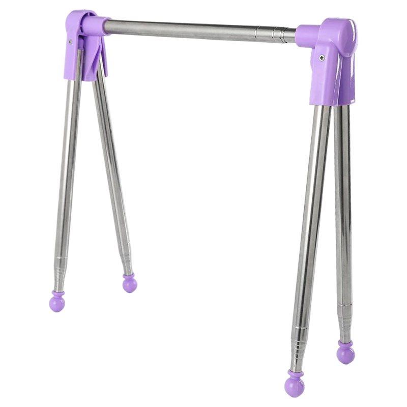 A25F-Foldable Clothes Drying Saver Floor Standing Clothes Drying Rack For Balcony Bedroom фиолетовый