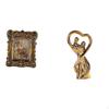 Hand Carved Floral Photo Frame Picture Holder Tabletop Wall Mounted Antique Sculpture Ornament for