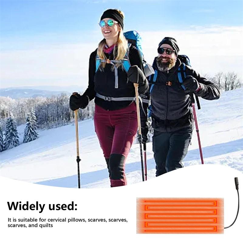 Usb Warm Paste Pads Fast-Heating Carbon Fiber Heating Pad Safe Heating Warmer Pad For Cloth Vest Jacket Coat Fishing Camping