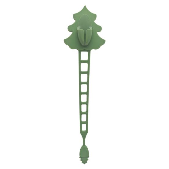 Christmas Wreath Hanger Silicone Xmas Garland Holder Reusable Adhesive Straps Wreath Holder for Mantel Fireplace Front Door Festive Decoration