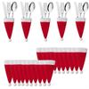 5/10pcs Christmas Decorations Kitchen Tableware Fork Knife Cutlery Holder Bag Pocket Xmas Spoon Bags Dinner Table Decor Ornament