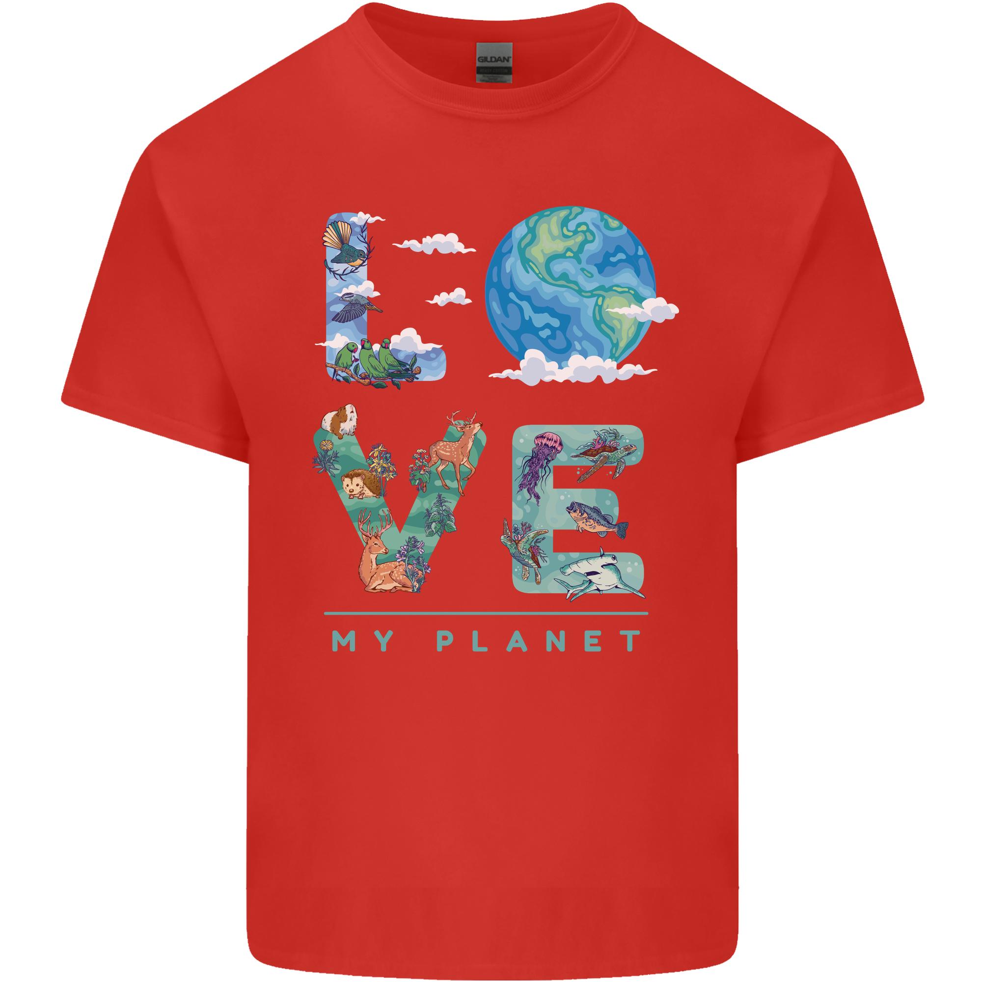 Love My Planet Climate Change EnvironUnisext Unisexs Light Cotton TShirt S