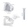 Heart Shaped Vase Silicone Mold DIY Epoxy Resin Molds Test Tube Flower Pots Container Mold Hydroponic Plant Plaster Mold