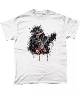 Noel Gallagher Oasis Abstract T-shirt Noel Gallagher Liam Gallagher Wonderwall