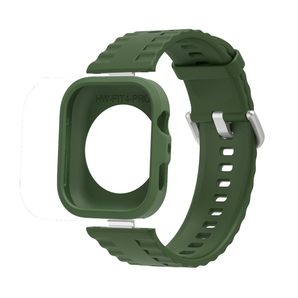 TPU Case+ Silicon Strap For Huawei Watch Fit 4 /Fit4 Pro Protector Cover Bumper Shell Watch Case Wristband Replacement