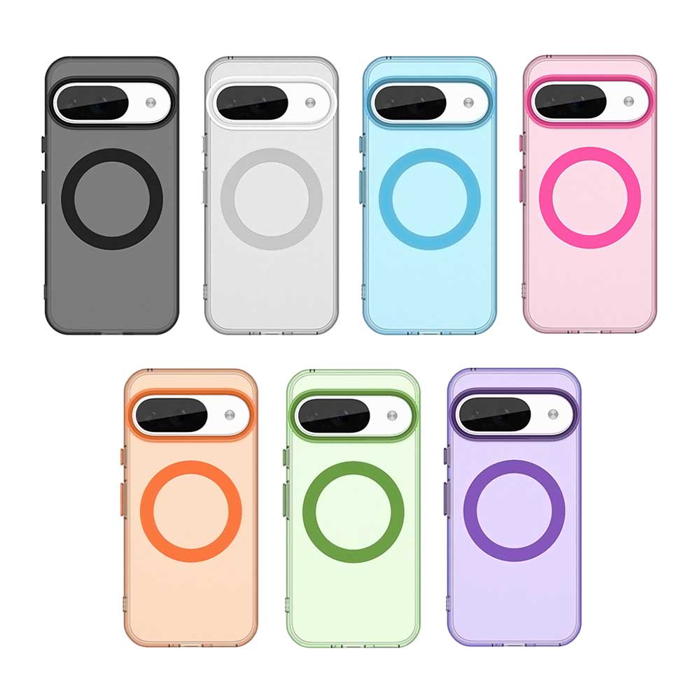 Magsafe Matte Phone Case For Google Pixel 9 9 Pro 9 Pro XL 9a Protective Case Magnetic Wireless Charging Shockproof Back Cover