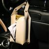 2pcs Colorful PU Leather Tissue Holder Box Hanging Paper Towel Dispenser for Living Room Office and Vehicle Interior