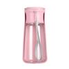 550ML Pet Water Bottle Leak-Proof Foldable One Button Opening with Hanging Rope Portable Dog Water Bottle