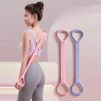 Figura 8 Estrattore Fascia di resistenza Fascia elastica per yoga Famiglia Spalla aperta sul retro Gamba Corda elastica Allenamento yoga per principianti