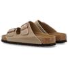 Birkenstock Leather Breathable Slide Sandals Unisex Sandals Light-Brown 0352203