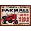 Metal Tin Sign Retro Farmhouse Decor Vintage Farmall 8x12 Inch Metal Wall Art Garage Man Cave Bar Kitchen