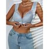 Reggiseno premaman in pizzo tinta unita da donna M-9xl, biancheria intima sexy per l'allattamento