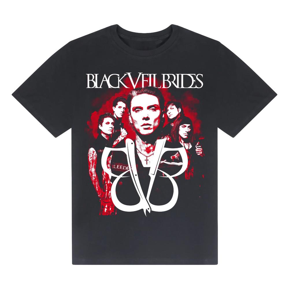 New BLACK VEIL BRIDES Band Heavy Cotton Black T Shirt For Men Full Size BT267 Unisex T-Shirt