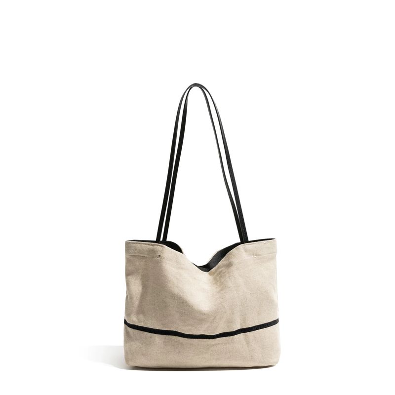 

Сумка-тоут Bai Tiya на каждый день 2025 Новая сумка из хлопка и льна Легкая наплечная сумка Женская Большая вместимость На все случаи жизни Сумка для поездок на работу FLAX