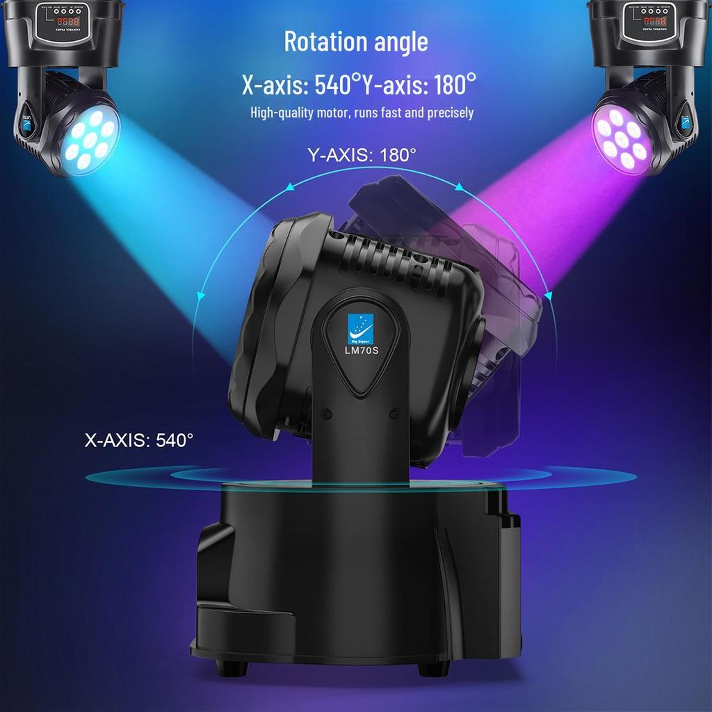 Da Pu 7x10W LED Moving Head Stage Lights for Performances