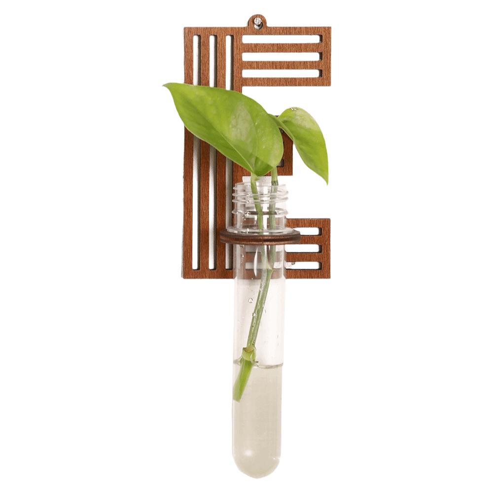 Home Ornaments Hydroponic Planter Shelf Wooden Wall Decoration Wall Mounted Planter Plant Lover