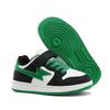 Single 2025 lightweight board shoes children's new boys spring leather surface children's sports board shoes trendy shoes Velcro