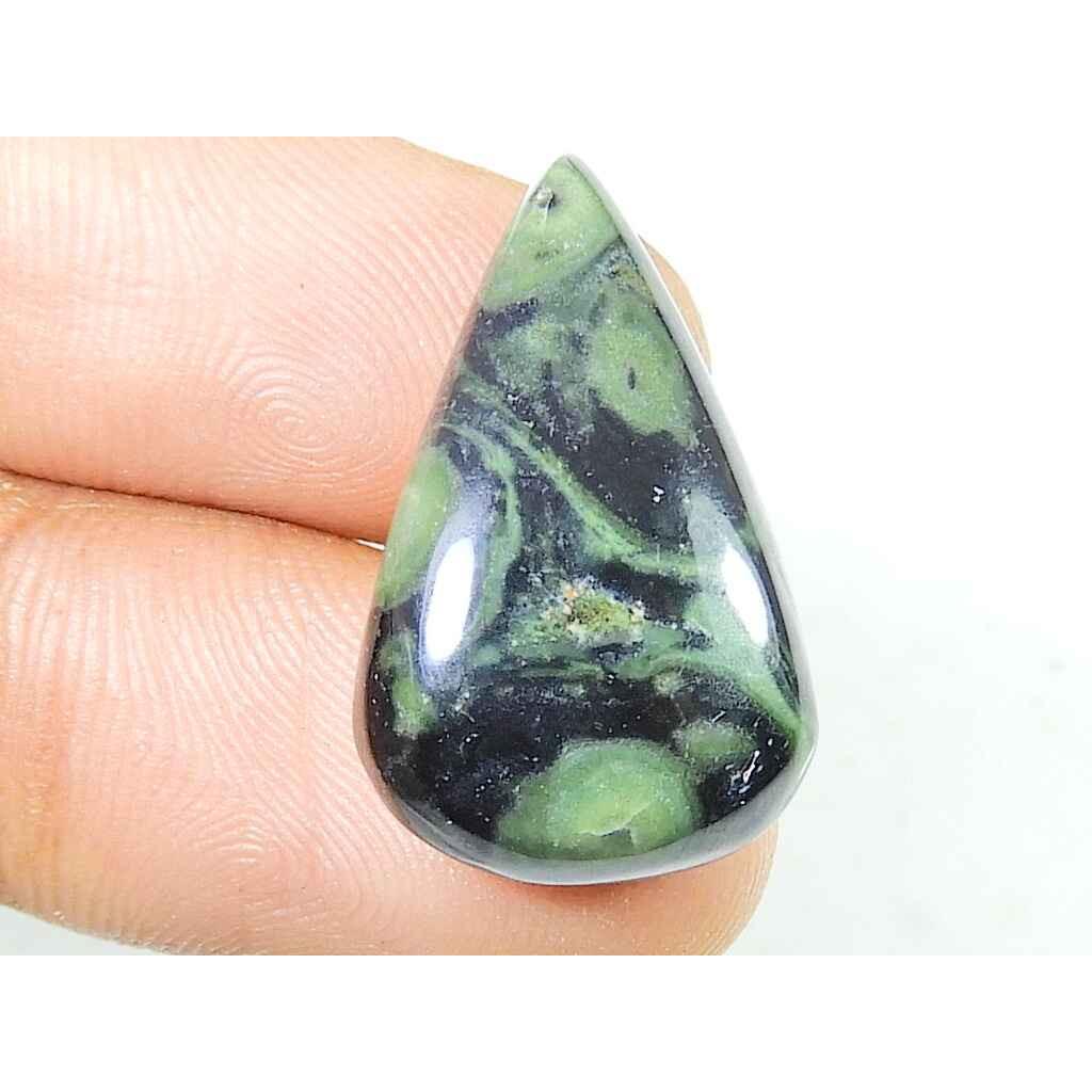 12Cts. AAA Star Galaxy Kambaba Jasper Pear Cabochon Loose Gemstone 13X21MM SK-2409