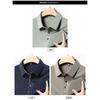 Men's Seamless Ice Silk Polo Shirt Short Sleeve Business Casual Breathable Anti-Wrinkle 