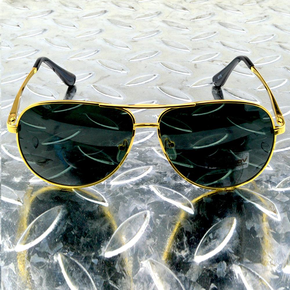 

Al-mg Alloy Frame Oversized Double Bridge Polarized Sunglasses