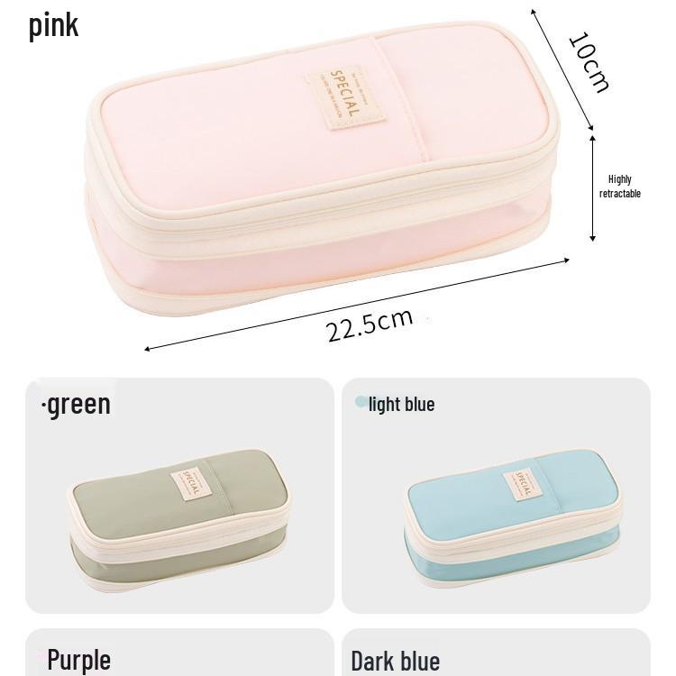 Angoo Large Capacity Pencil Case for Middle School Students