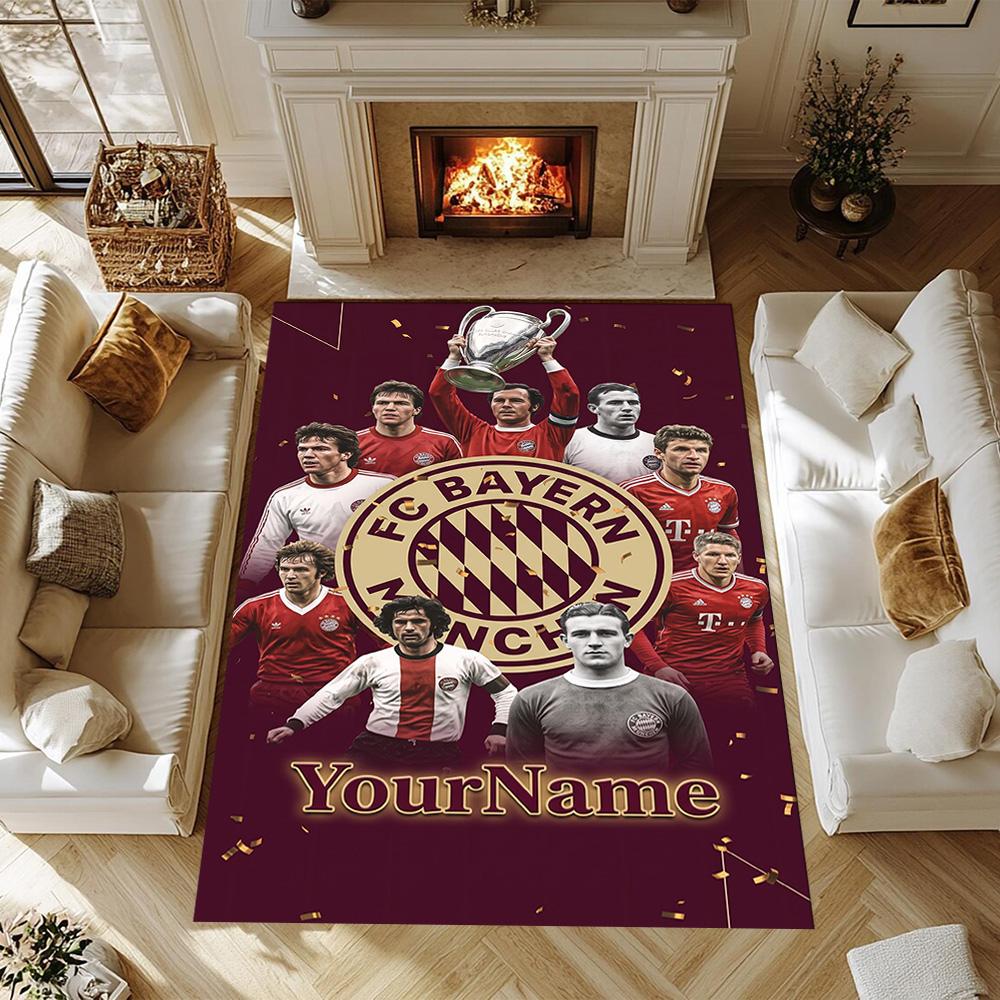Fc Bayern München (14) Customize your name rug, office chair cushion, home bedroom living room gift.