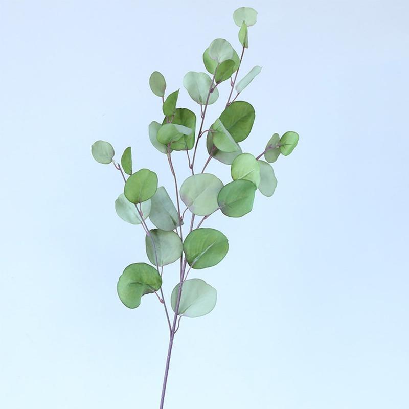 2 pezzi 87 cm autunno pianta artificiale finte foglie eucalipto lungo ramo matrimonio decorazione della casa fiori di seta piante finte fai da te disposizione della parete
