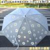Transparenter Regenschirm, Verdickt und Groß, Automatisch, Transparent, Weiß, Trendig, Unisex, Langer Gerader Griff, Staffelei zum Malen